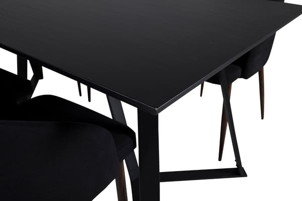 Spisebord og stol sæt Marina sort