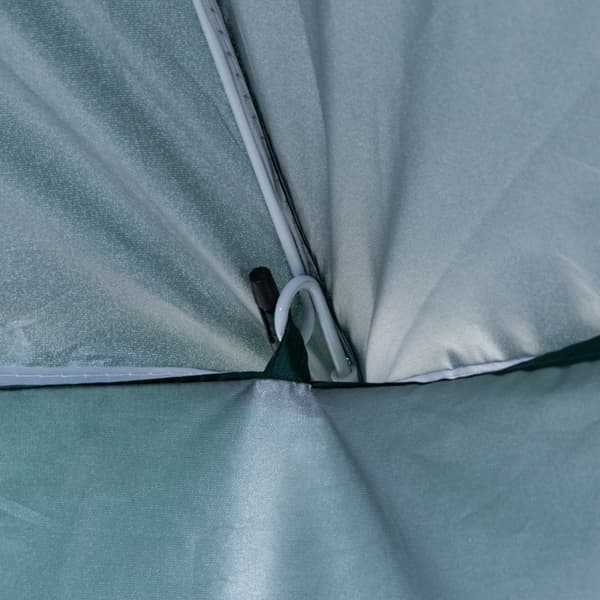 Strandparaply 220x220 cm Grön, Polyester