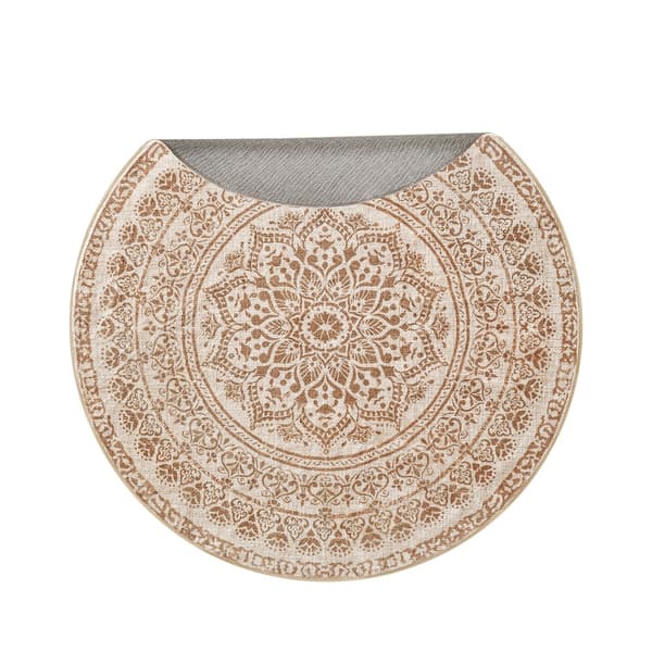 Pyöreä matto 120 cm beige