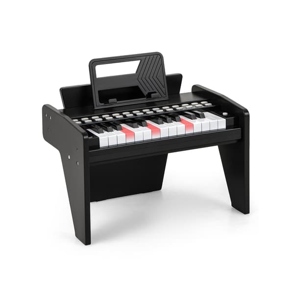 Børneklaver Keyboard, 38x23x27 cm, Sort, Digitalt Legetøj