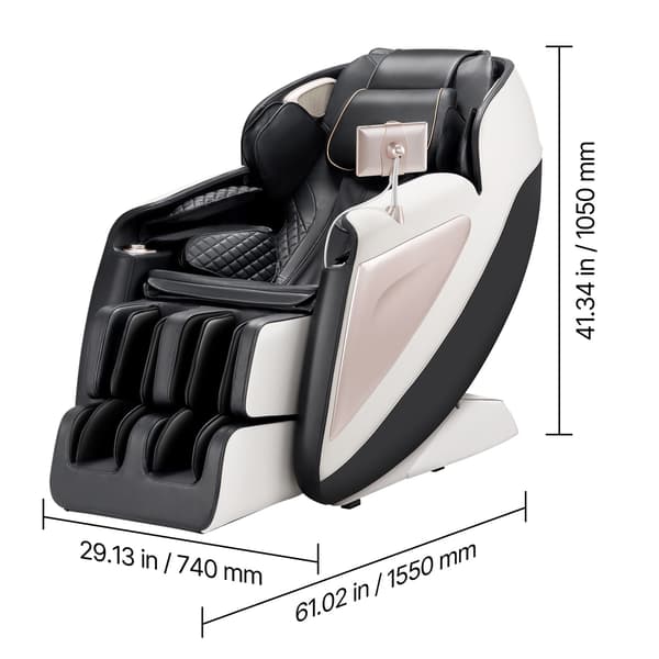 Massagestol, 155x74x105 cm, Fuld kropsmassage, Liggestol, Zero Gravity