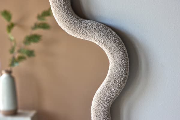 Spejl Kungsbacka 70x70 cm Beige