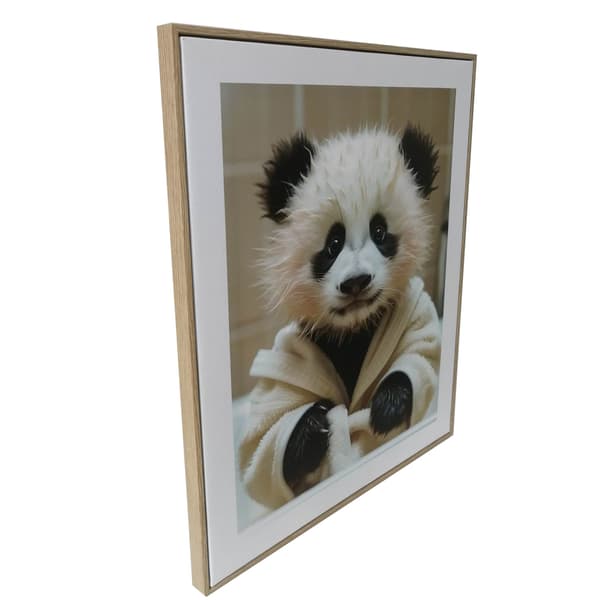 Väggkonst 40x50x2,2 cm Baby Panda