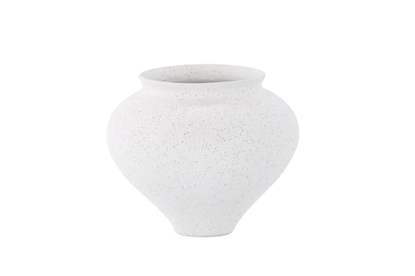 Vase Rellis 11x18x18 cm Hvid
