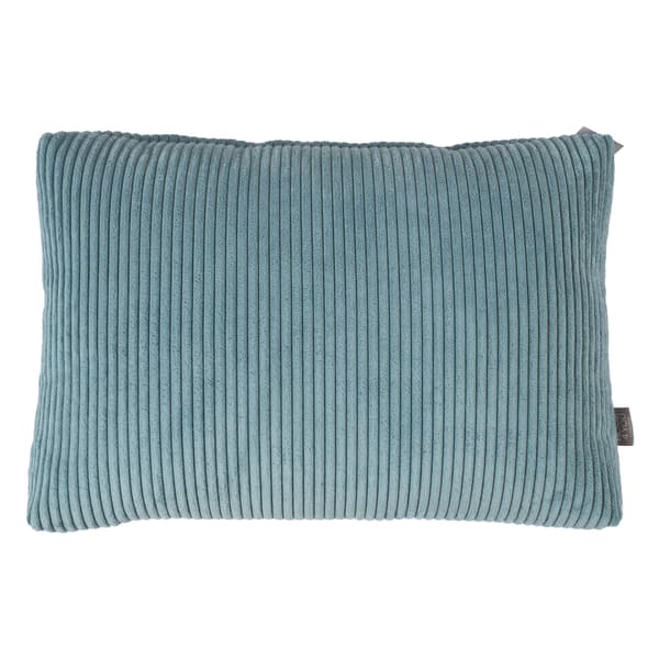 Pude 60x40x16 cm Blåt Velourstof