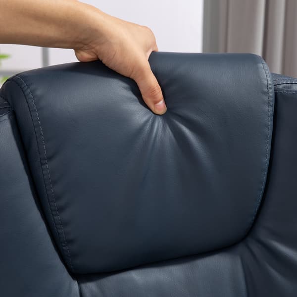 Massagestol til kontor, 67x67x111-121 cm, Blå