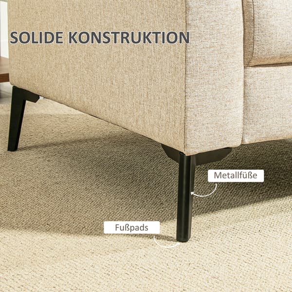 Sofa, 179x80x89 cm, Beige
