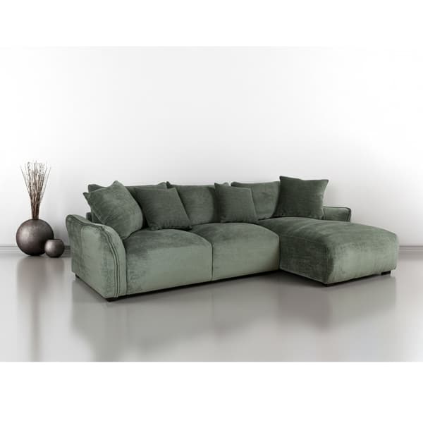 Hörnsoffa DIVI RC 284x162x83 cm Mintgrön