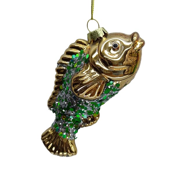 Julepynt Joy Guldfisk 11,8 cm Glas