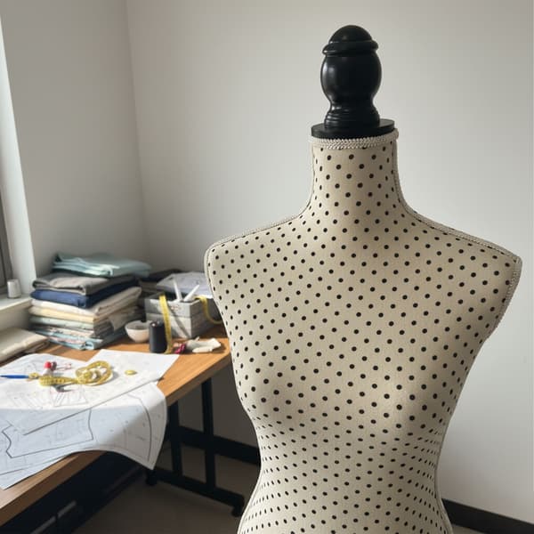Mannequin 130x41x34 cm Beige Sort, Kodustaar
