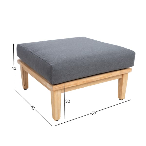 Pall MALDIVE 65x65x30/43 cm teakträ