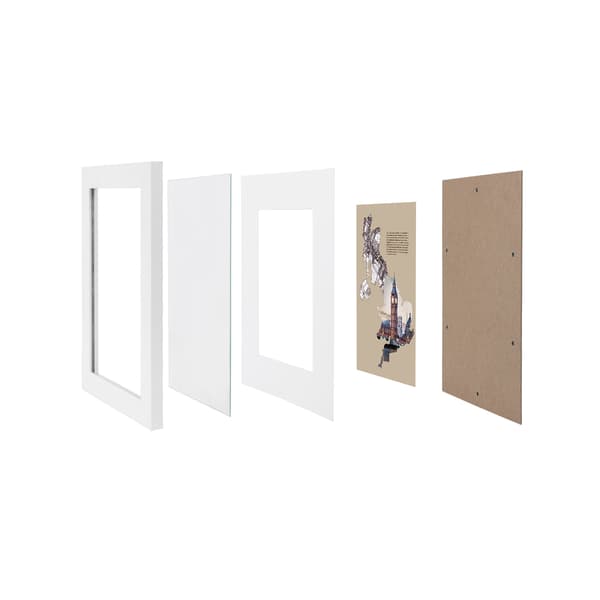 Fotoram Set, 33x45,2x1,8 cm, Vit