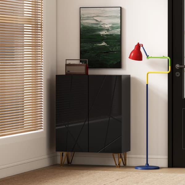 Skoskab 72x31,5x95 cm Sort, opbevaring