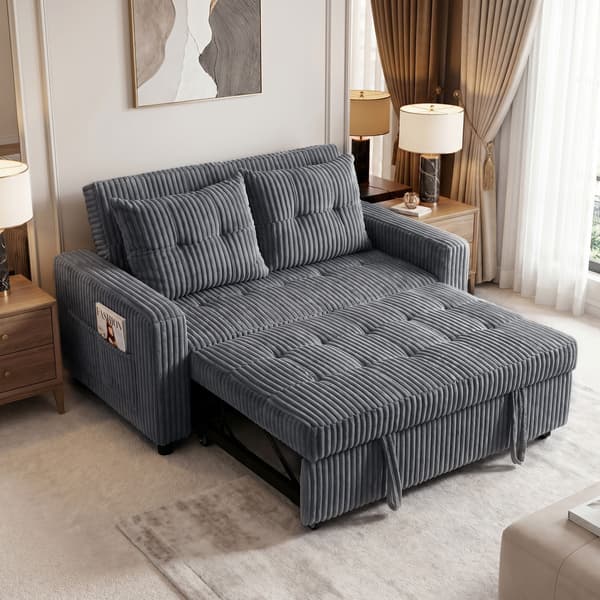 Soffa Säng 2-sits 157x190 cm mörkgrå