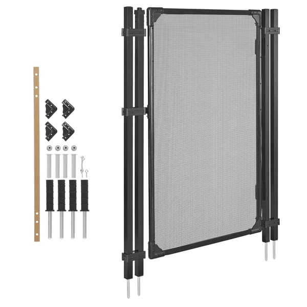 Poolhegnsport 120x75 cm Sort PVC-net