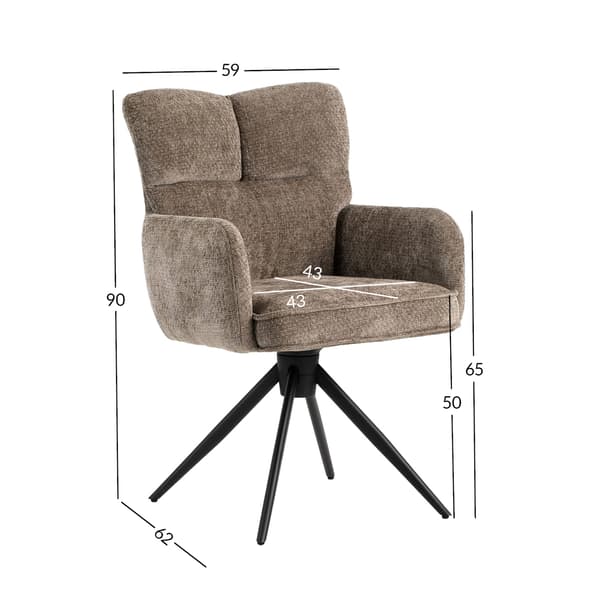 Stol Lorena 58x60x95,5 cm Beige