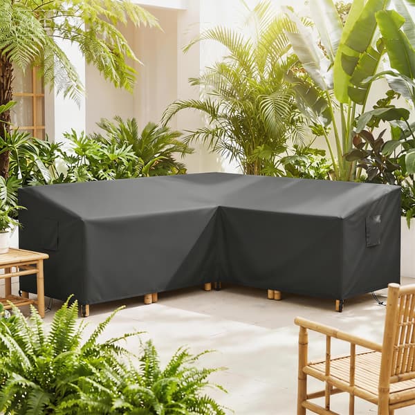 Möbelskydd 216x216x78 cm Svart Polyester