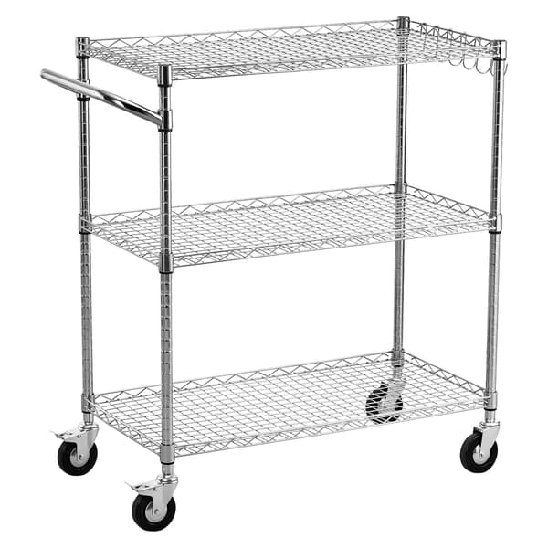 Utilityvagn 89x45x104 cm Silver Stål
