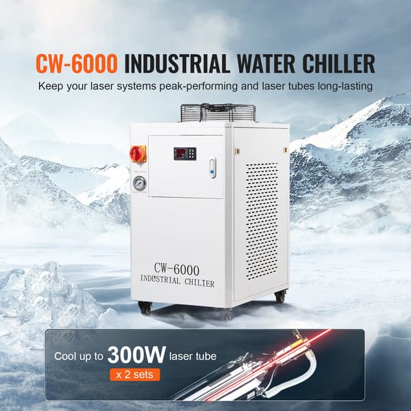 Industriel vandkøler, CW6000, 15L, kølesystem, metal