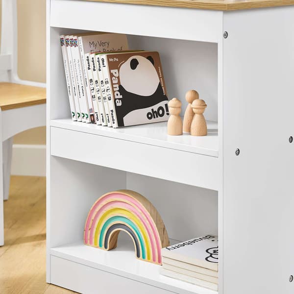 Barnbord och stolsset, 80x50x66 cm, vit, MDF