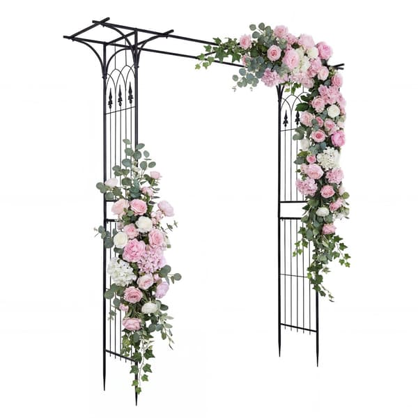 Havebue Pergola 150x40x216 cm sort