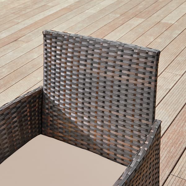 Trädgårdsmöbelset, 58x49x85 cm, Brun