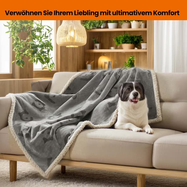 Hundefilt 127x101 cm Grå Vanntett