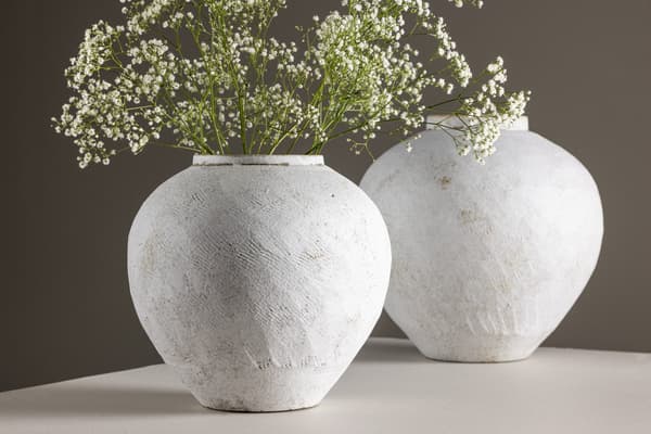 Maljakko, Maapallo, 25 cm, Beige
