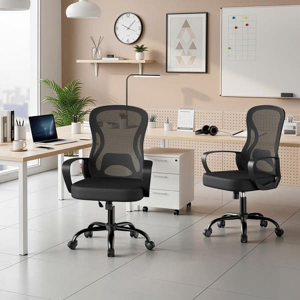 Netstol, ergonomisk Kontorstol, Skrivebordsstol med Vippefunktion