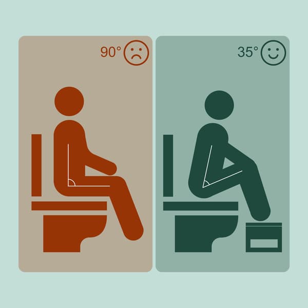 Toiletskammel, Sammenklappelig, Hvid, Bambus, Kodustaar