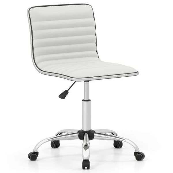 Kontorstol, 51x45x82-97 cm, Hvid/Sort , Star