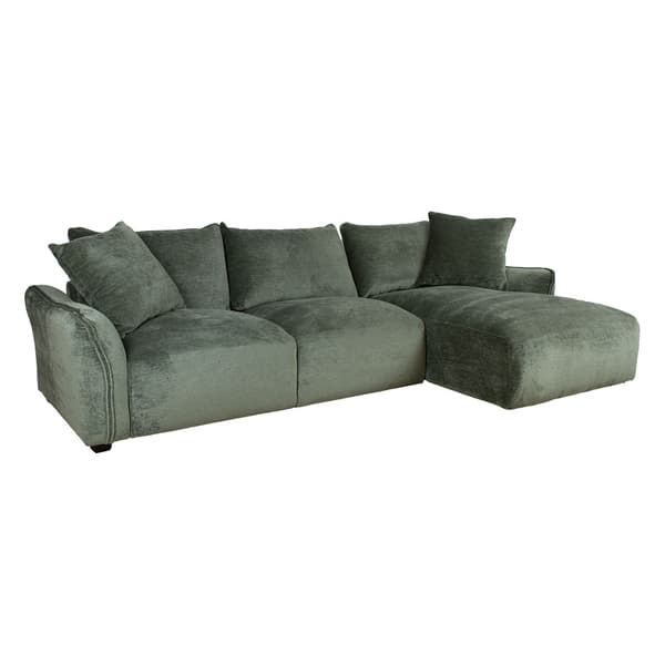 Hörnsoffa DIVI RC 284x162x83 cm Mintgrön