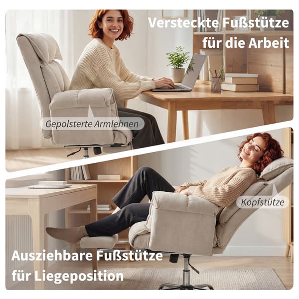 Kontorsstol 75x77x110-118 cm Grå Justerbar
