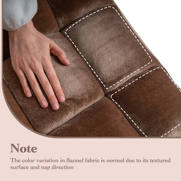 Justerbar gulvstol 98,5x49,5x14 cm kaffe