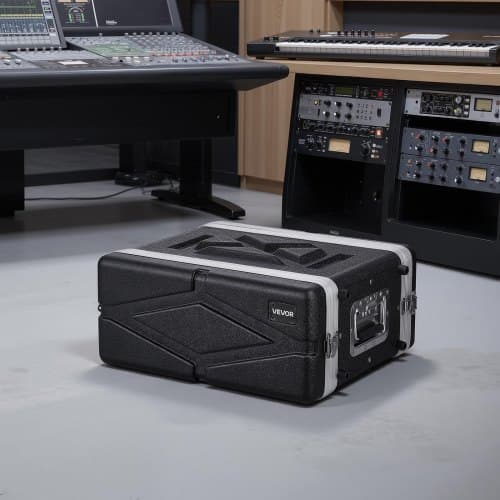 4U Rack Case 310 mm dybde ABS sort