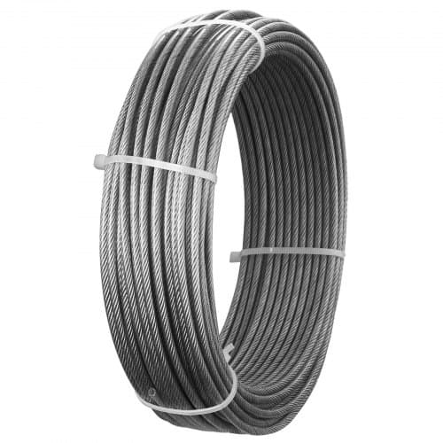 Vaijerisarja, 30,5 m, 3,2 mm, ruostumaton teräs
