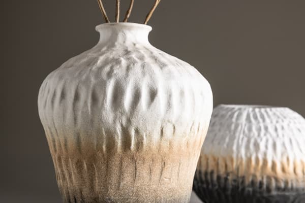 Vase, 16x29 cm, Beige, Keramik