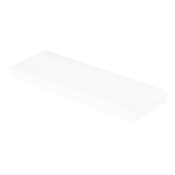 Væghylde 20x80x3,8 cm Hvid MDF