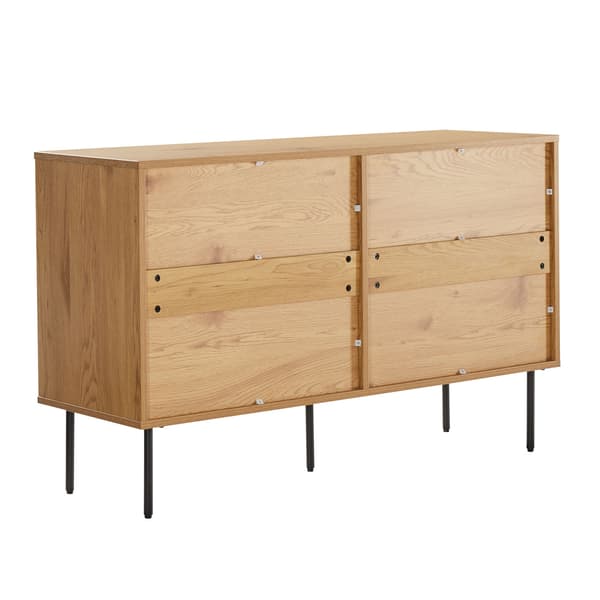 Skænk LINE 120x40x75 cm egetræ opbevaring
