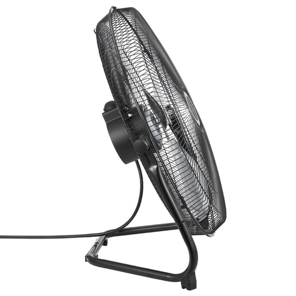 Gulvventilator, 60x26x60 cm, Sort, Metal