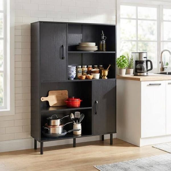 Skænk 84x24x119,5 cm sort
