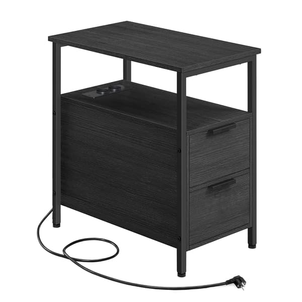 Sidebord 60x35x61 cm Svart