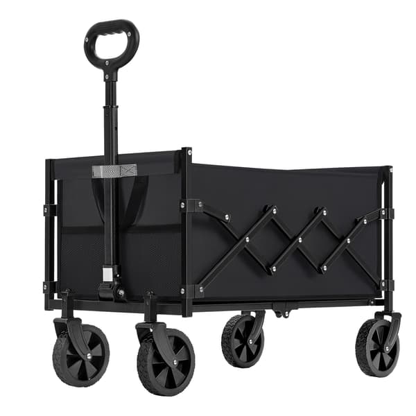 Sammenleggbar vogn 42x67x90,5 cm svart, stål
