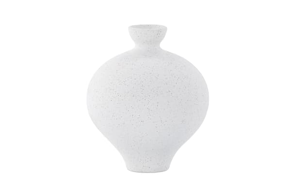 Vase Rellis 6x24x20 cm Hvid, keramik