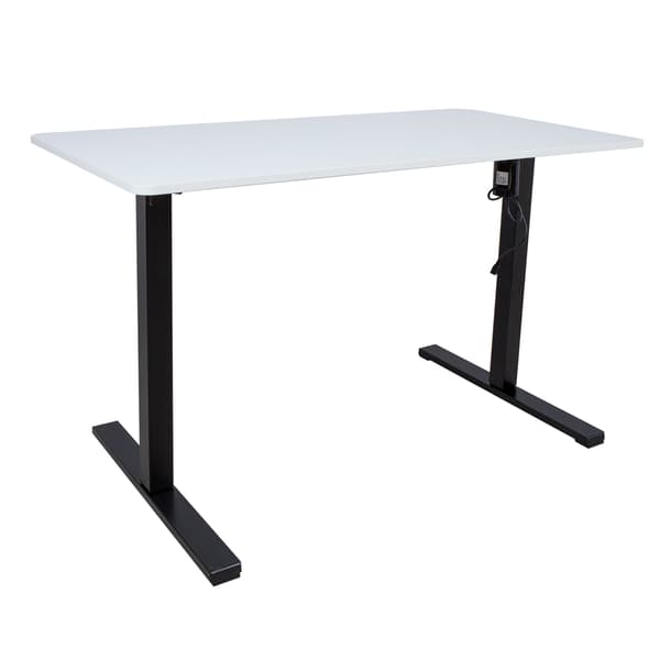 Skrivebord ERGO OPTIMAL 120x60x71-116 cm hvid/sort