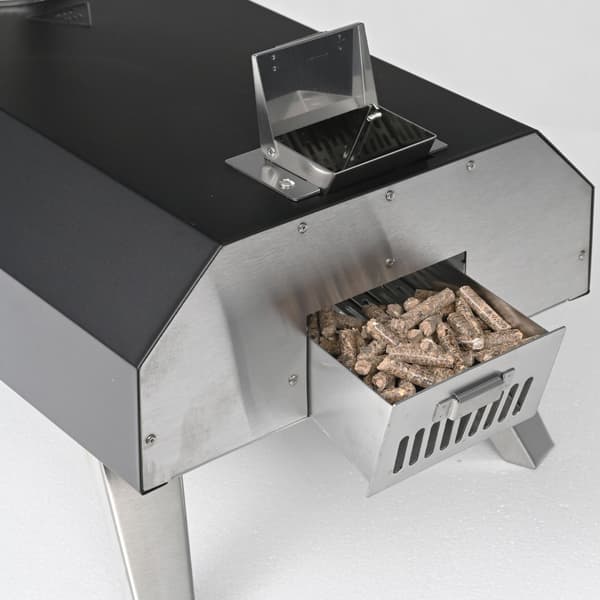 Bordmodel pellet-pizzaovn med sten, Kodustaar