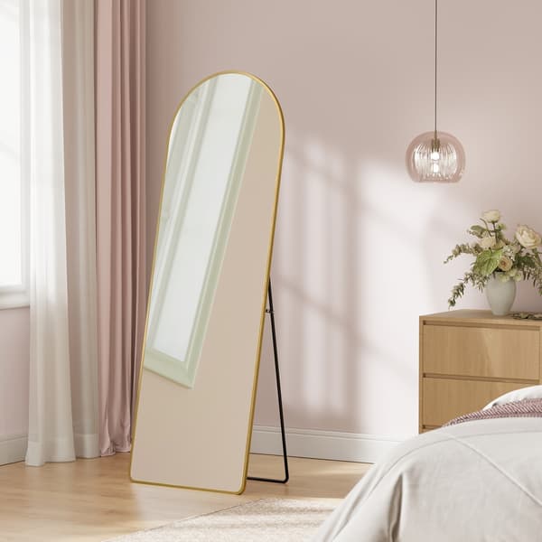 Helkroppsspegel 160x50 cm Guld