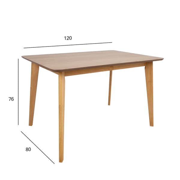 Spisebord 120x80x76 cm Eg