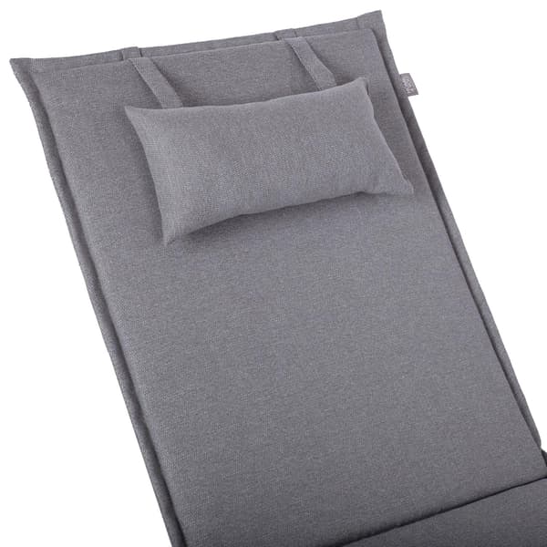 Stol dyna 55x195x3 cm Grå polyester