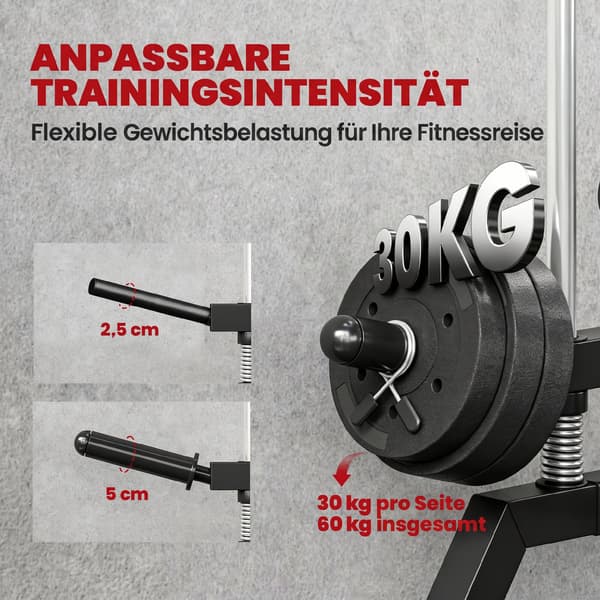 Lat pulldown -asema 68x85x210 cm musta/punainen